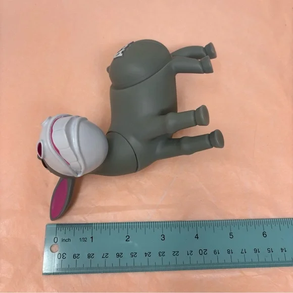 Gray Donkey Action Figure Toy with Pink Accents - Picture 6 of 14